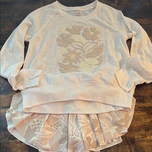 Carter's Beige Floral Kids Sweatshirt